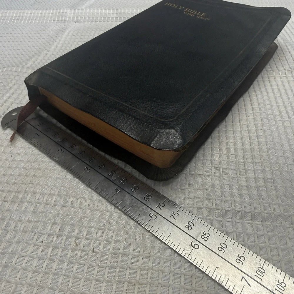 Vtg Westminster Book‎ KJV Bible Helps 1946 Great Britain Genuine Leather Soft